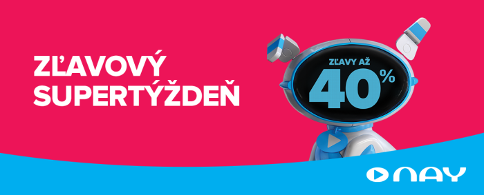 Zľavový supertýždeň: ZĽAVY až 40 %