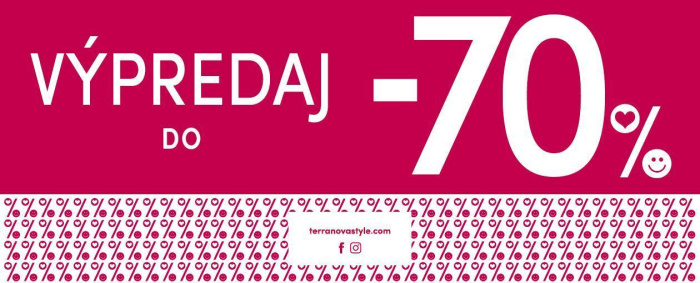 Výpredaj do - 70%