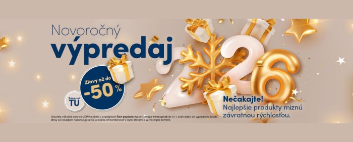 NOVOROČNÝ VÝPREDAJ!