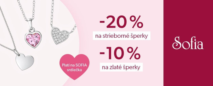-20 % na srdiečkové šperky