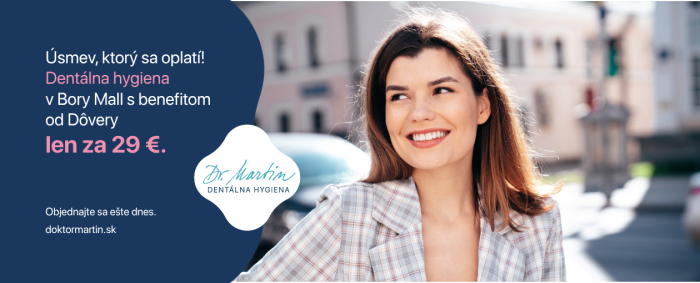 Dentálna hygiena s benefitom od Dôvery vás u nás vyjde len na 29 €.
