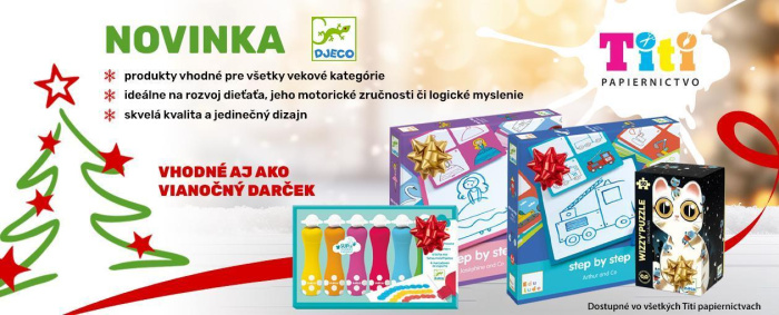 Skvelá novinka! Titi papiernictvo prináša vianočnú radosť s produktami značky Djeco