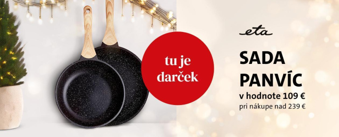 Sada panvíc ETA ako darček