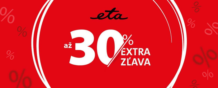 Až 30 % EXTRA ZĽAVA