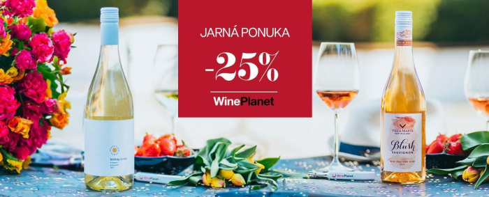 Jarné vína v akcii do -25 %