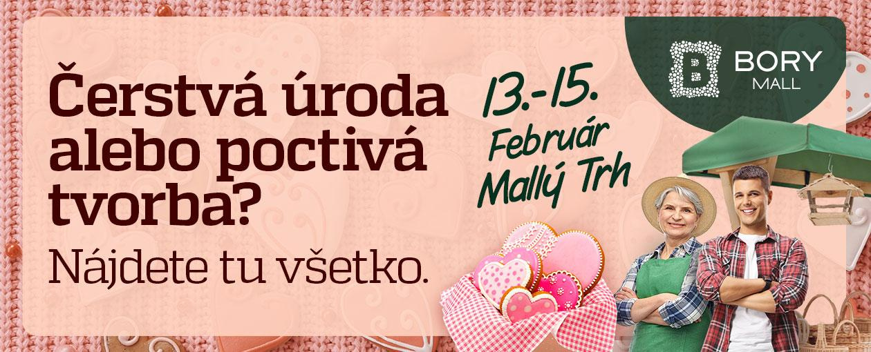 Valentínsky Mallý trh plný poctivých výrobkov – ilustračný obrázok udalosti