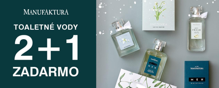 2+1 ZADARMO na parfumové a toaletné vody