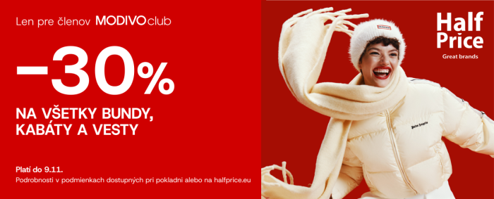 Zľava 30% na všetky bundy