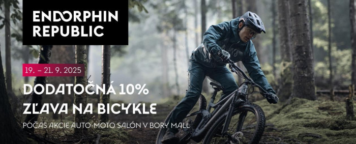 Dodatočná zľava -10% na bicykle