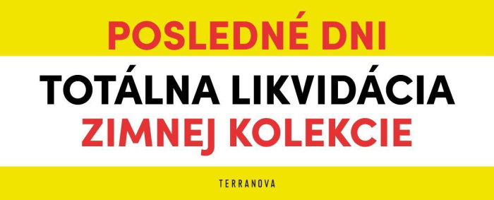 Totálna likvidácia zimnej kolekcie