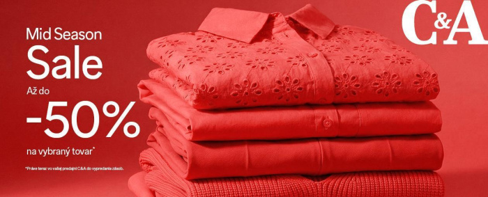 Mid Season Sale až do -50 % na vybraný tovar