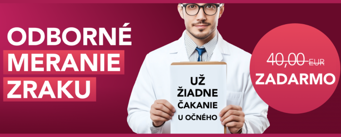 Bezplatné odborné meranie zraku