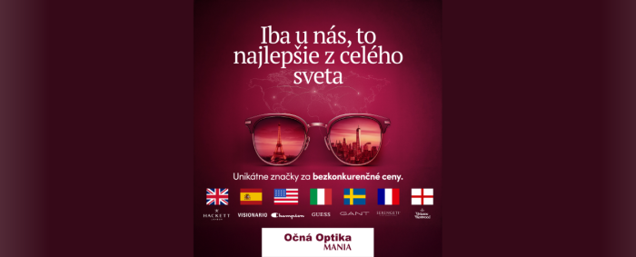 Svetové značky v Očnej Optike MANIA