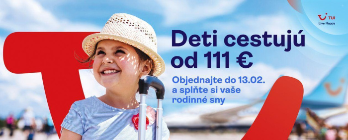 Deti cestujú od 111 €