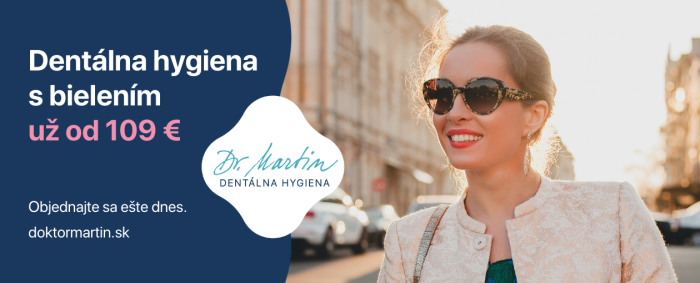 Zažiarte úsmevom. Dentálna hygiena s bielením už od 109 €