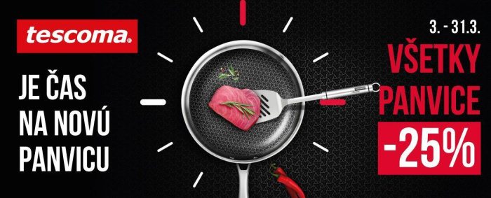 -25 % na všetky panvice TESCOMA