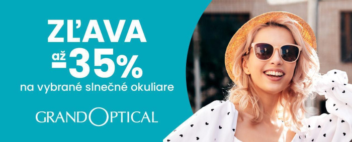 Predsezónny výpredaj slnečných okuliarov v GrandOptical!