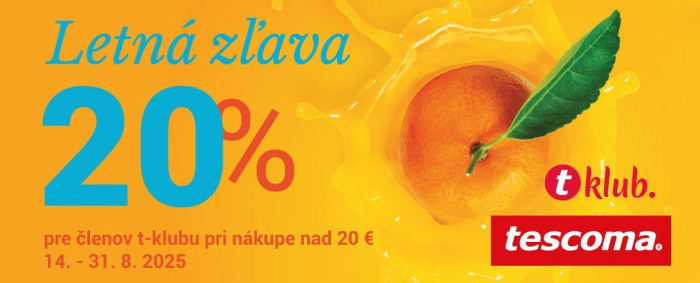 Letná zľava -20 % pre členov Tescoma klubu