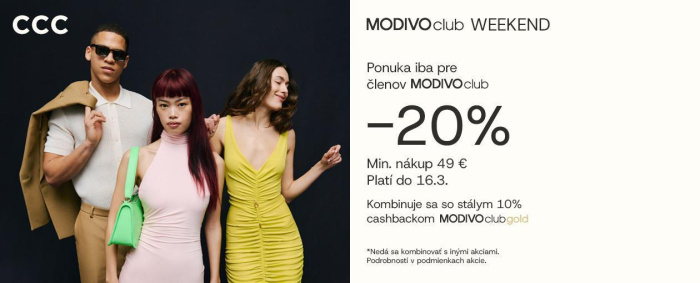MODIVOclub Weekend v CCC je tu!