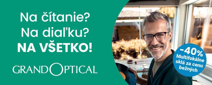 Multifokálne sklá za cenu bežných v GrandOptical!