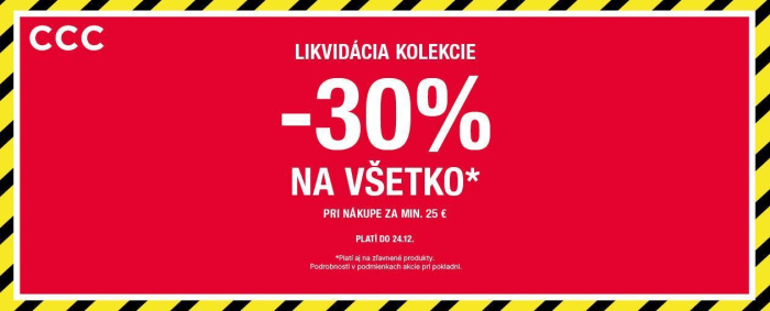 Likvidácia kolekcie v CCC!