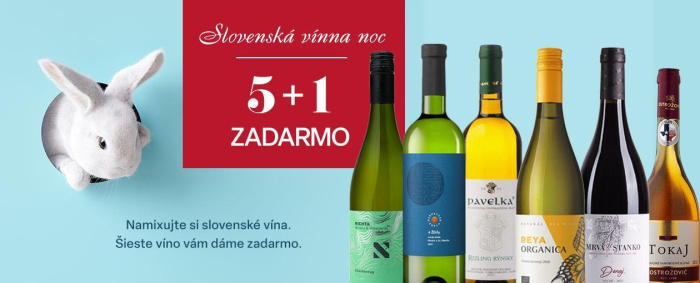 Slovenská vínna noc 5 + 1 zadarmo