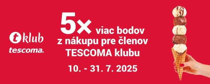Doprajte si 5-násobnú porciu bodov od Tescomy
