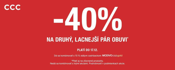 -40 % v CCC!